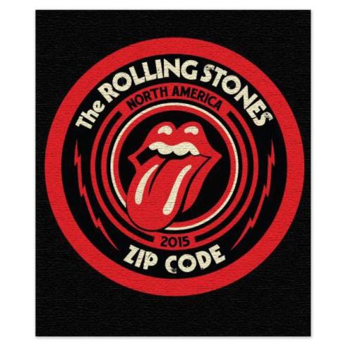 Rolling Stones Zip Code Blanket